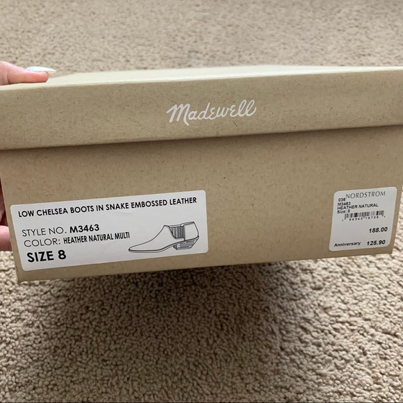 NEW Madewell Sonia Chelsea Snakeskin Print Boot - Picture 16 of 16